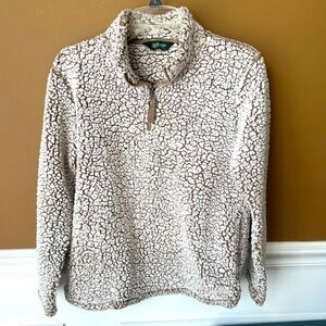 Stillwater Girls Sherpa Quarter Zip Sweatshirt Size 10/12 Chunky Oversized